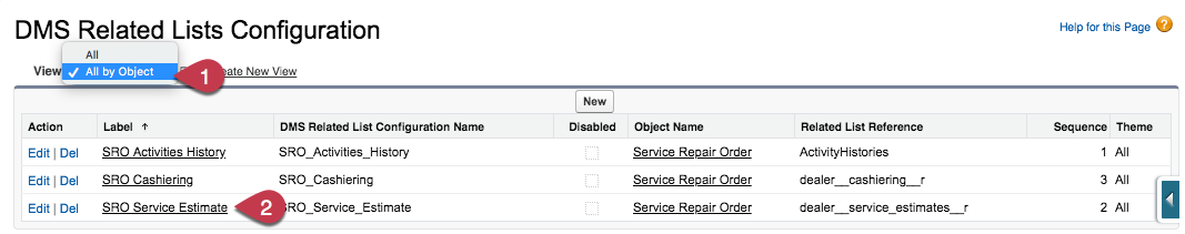 DMS Related List Configuration for VisualForce Pages