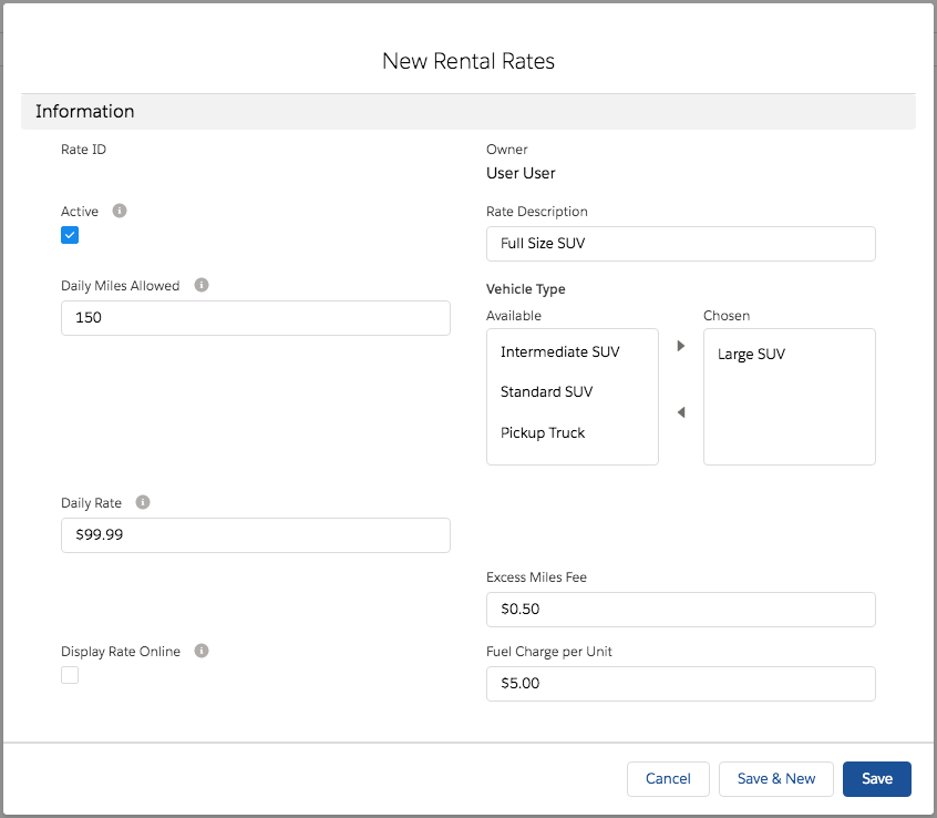 How to set Rental Rates