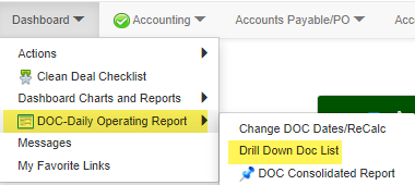 How to Run the Daily Operating Control - DOC
