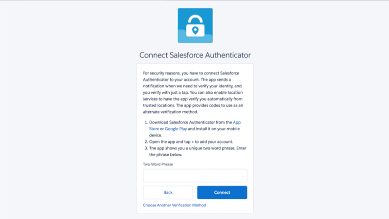 How to use the Salesforce Authenticator