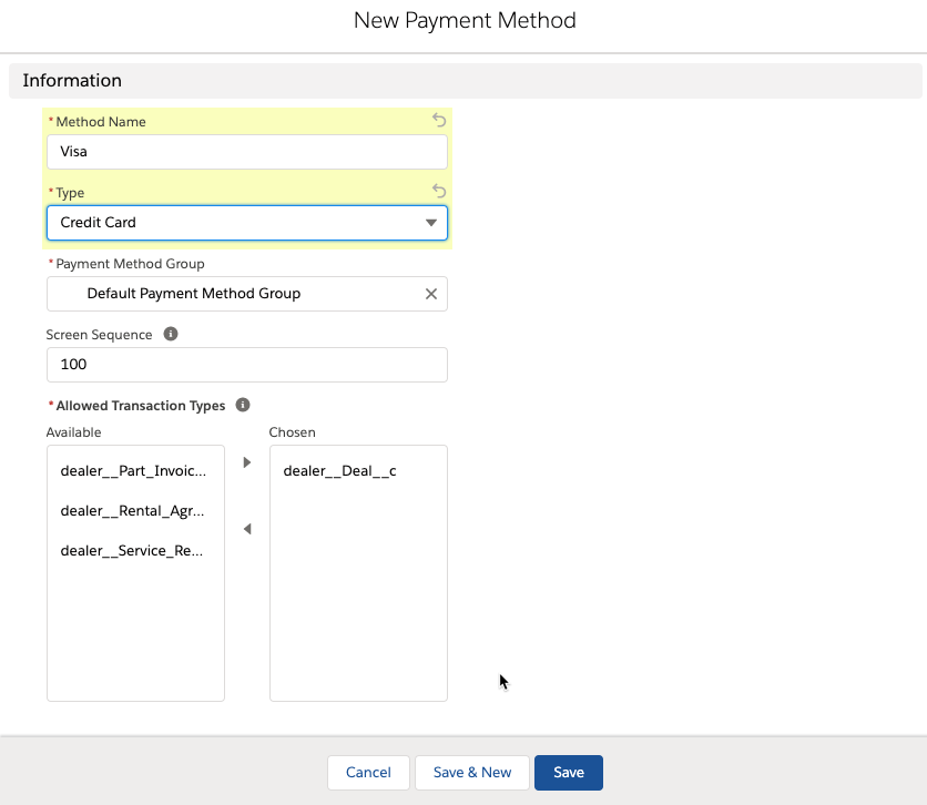 How To set up Payment Methods