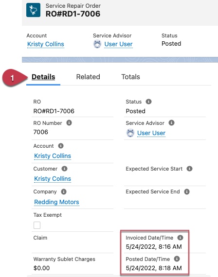 How to Invoice and Post a Service Repair Order
