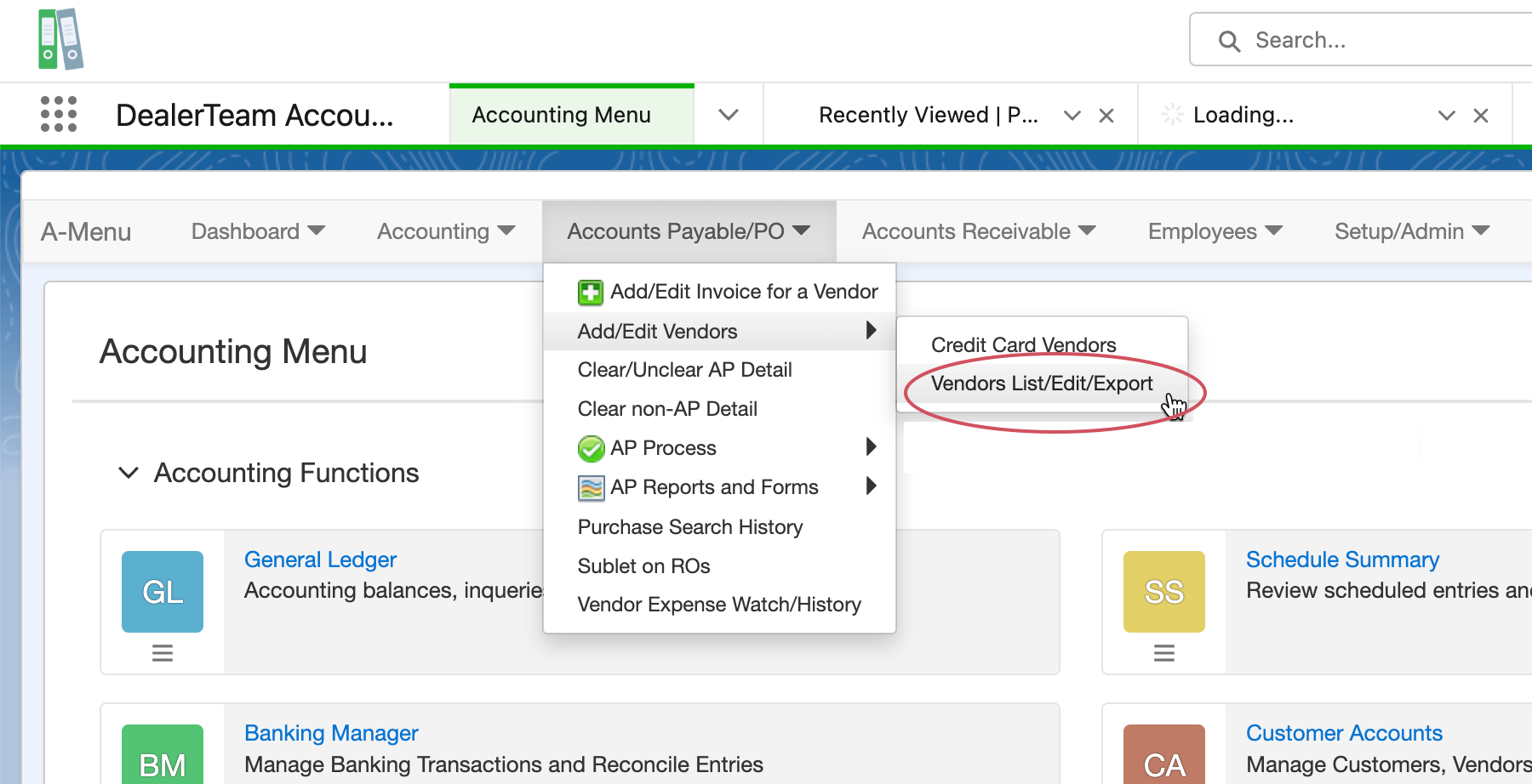 How to add a Vendor