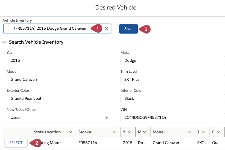 How to sell conversions installed on Vehicle Inventory