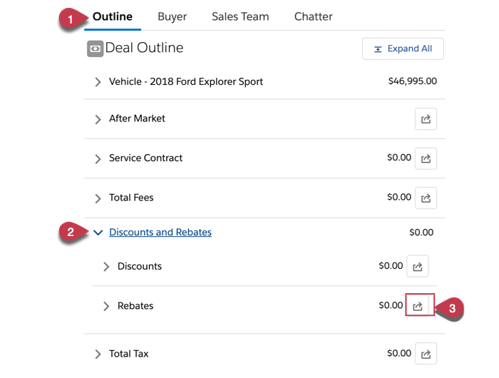 How to add Rebates on a Deal