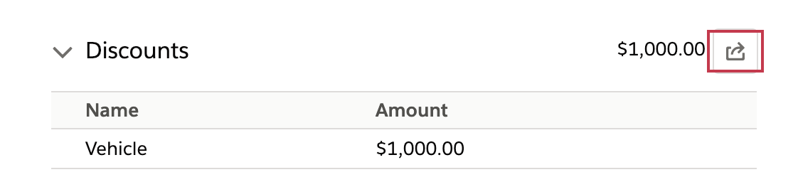 How to add a discount to a Vehicle