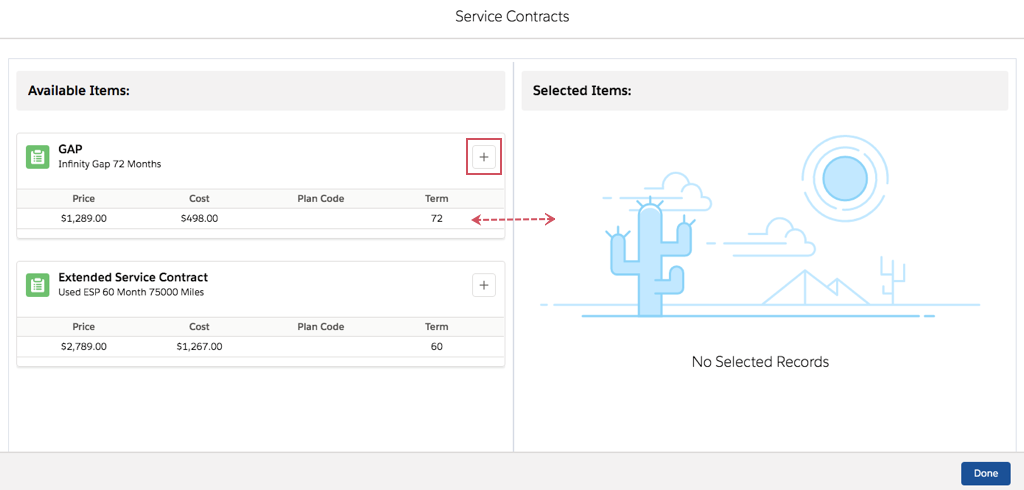 How to provide Service Contracts on a Deal