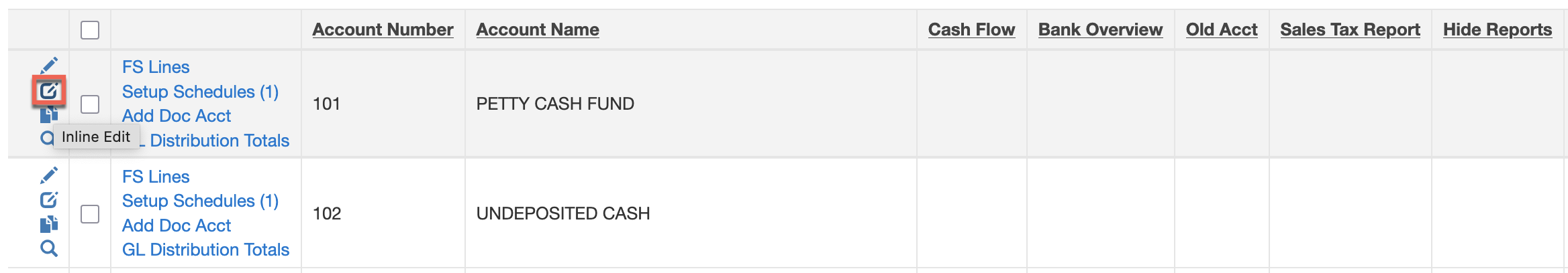 Schedule Setup in DealerTeam Accounting