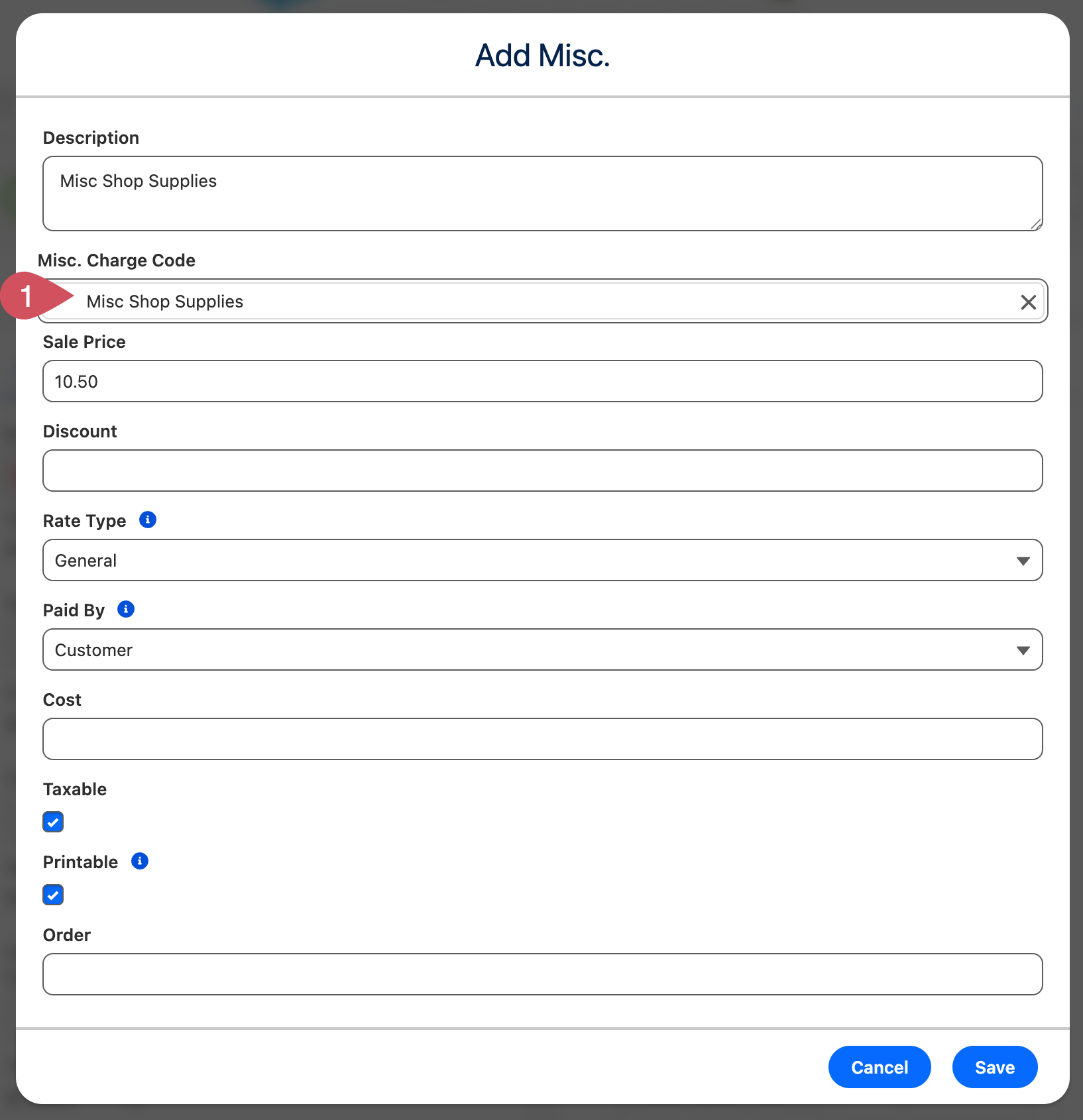 Add Miscellaneous Charges to a Deal