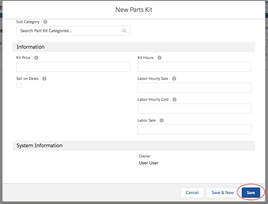 How to Create a Parts Kit