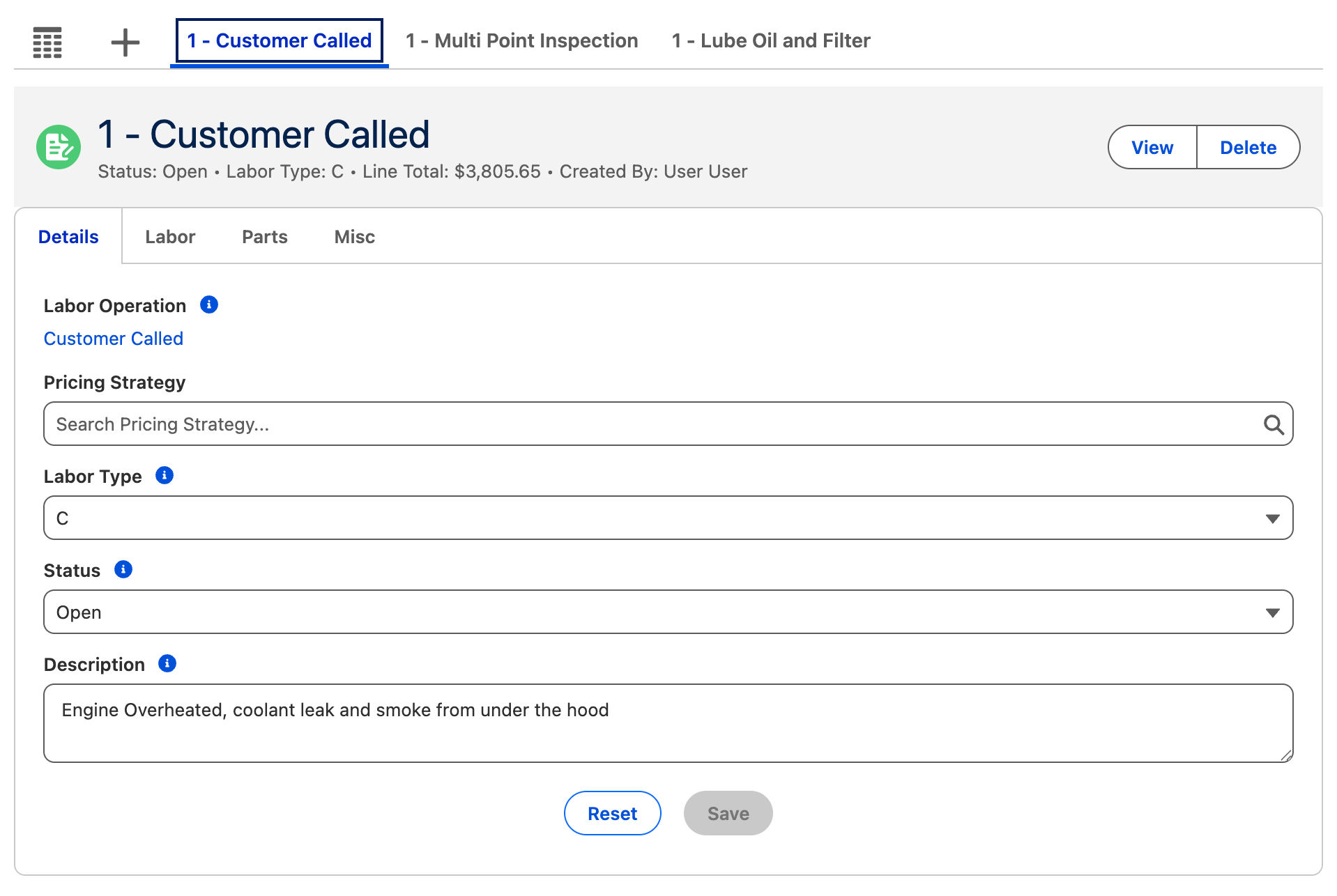 Service Estimate Line Manager Overview